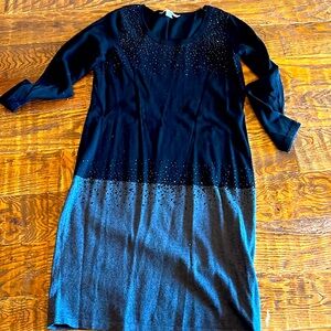 Black and gray dress